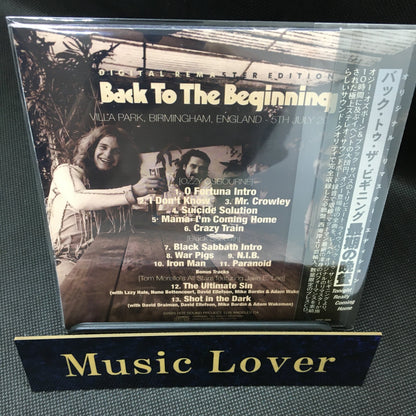 Ozzy Osbourne & BLACK SABBATH / Tonight Really Coming Home (1CD) Back to the Beginning