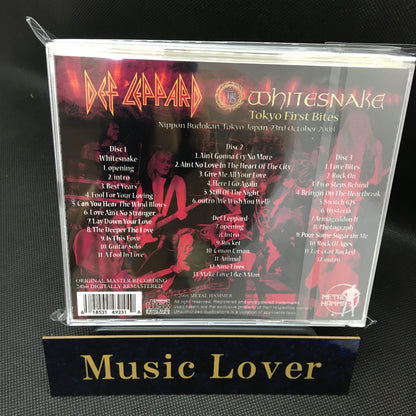 WHITESNAKE & DEF LEPPARD / Tokyo First Bites (3CDR)