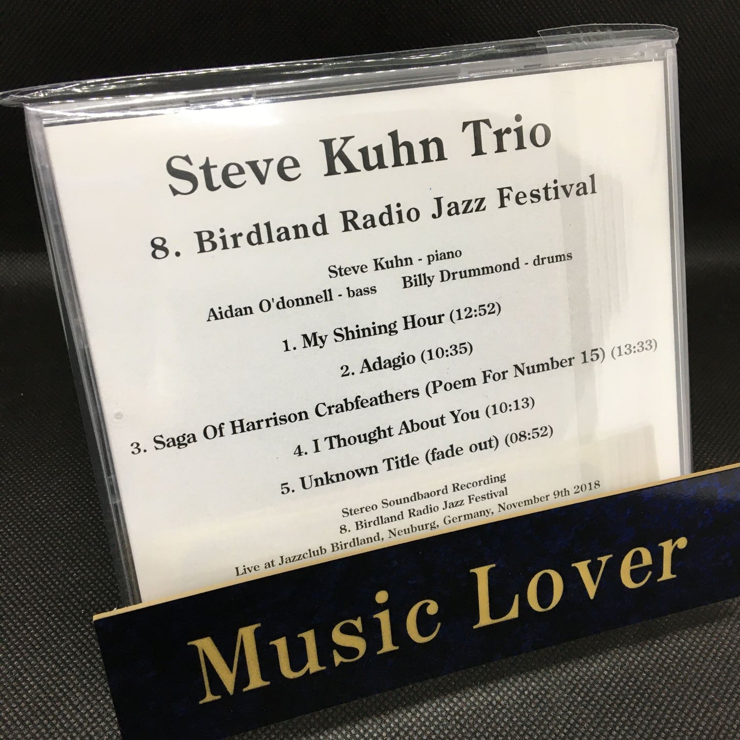 Steve Kuhn Trio / 8. Birdland Radio Jazz Festival STEREO SOUNDBOARD (1CDR)