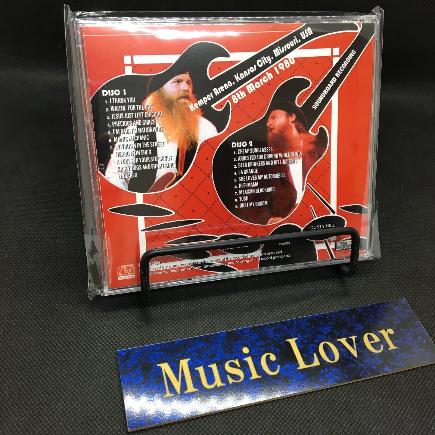ZZ TOP / KANSAS CITY 1980 SOUNDBOARD (2CDR)