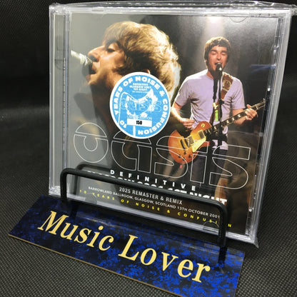 OASIS / DEFINITIVE GLASGOW 2001 1ST NIGHT 2025 REMASTER & REMIX (2CD+1DVDR)