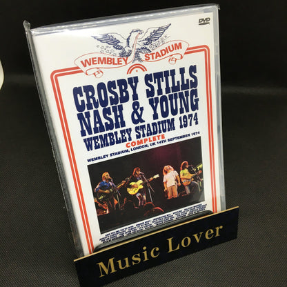 CROSBY STILLS NASH & YOUNG / WEMBLEY STADIUM 1974 COMPLETE PRO SHOT (2DVDR)