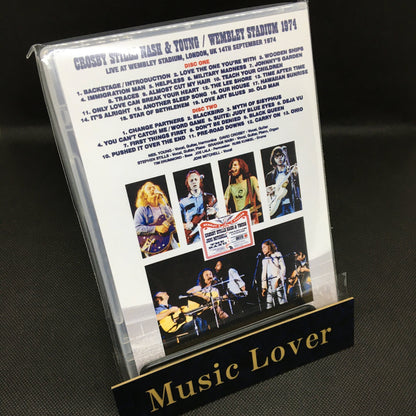 CROSBY STILLS NASH & YOUNG / WEMBLEY STADIUM 1974 COMPLETE PRO SHOT (2DVDR)