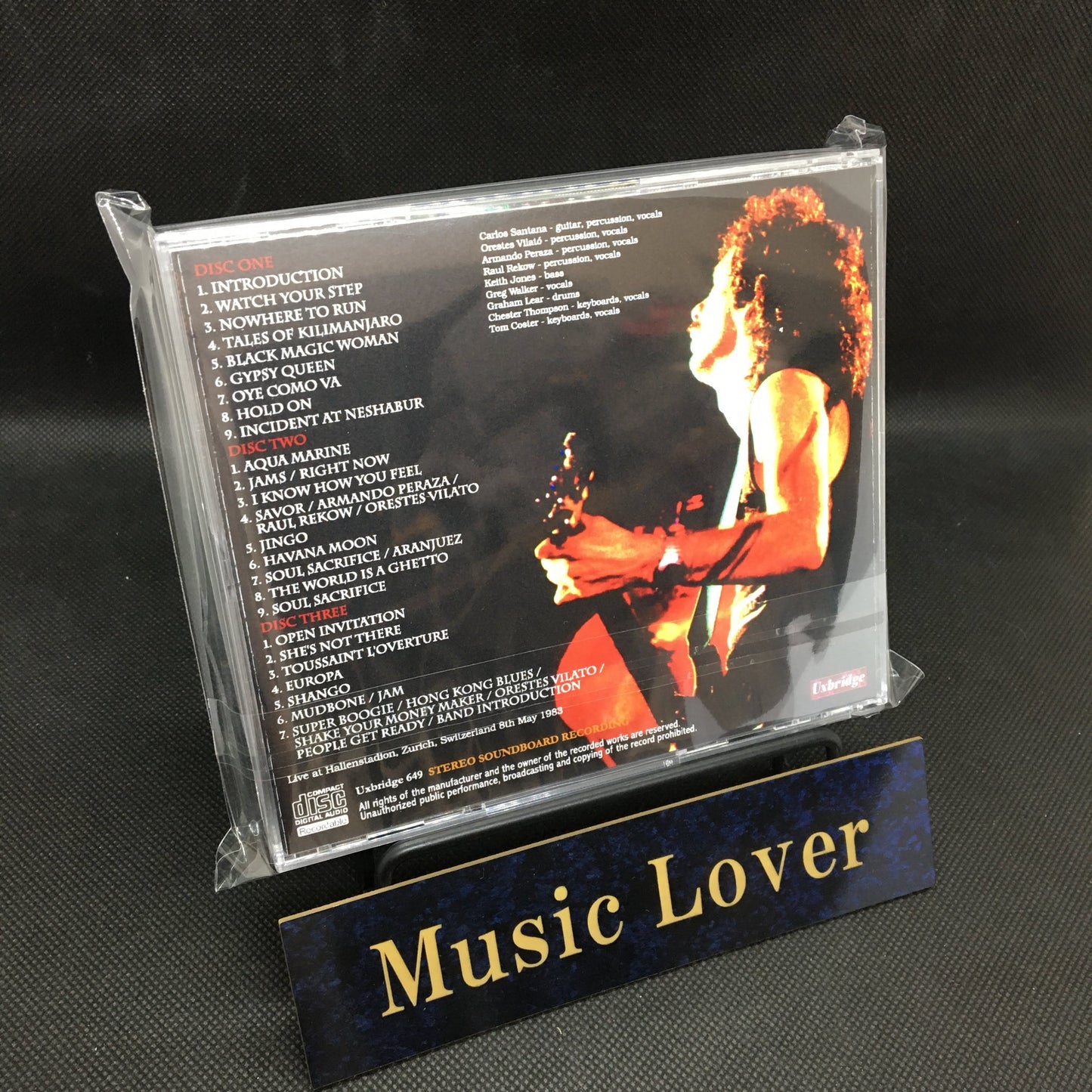 SANTANA / ZURICH 1983 2ND NIGHT STEREO SOUNDBOARD (3CDR)