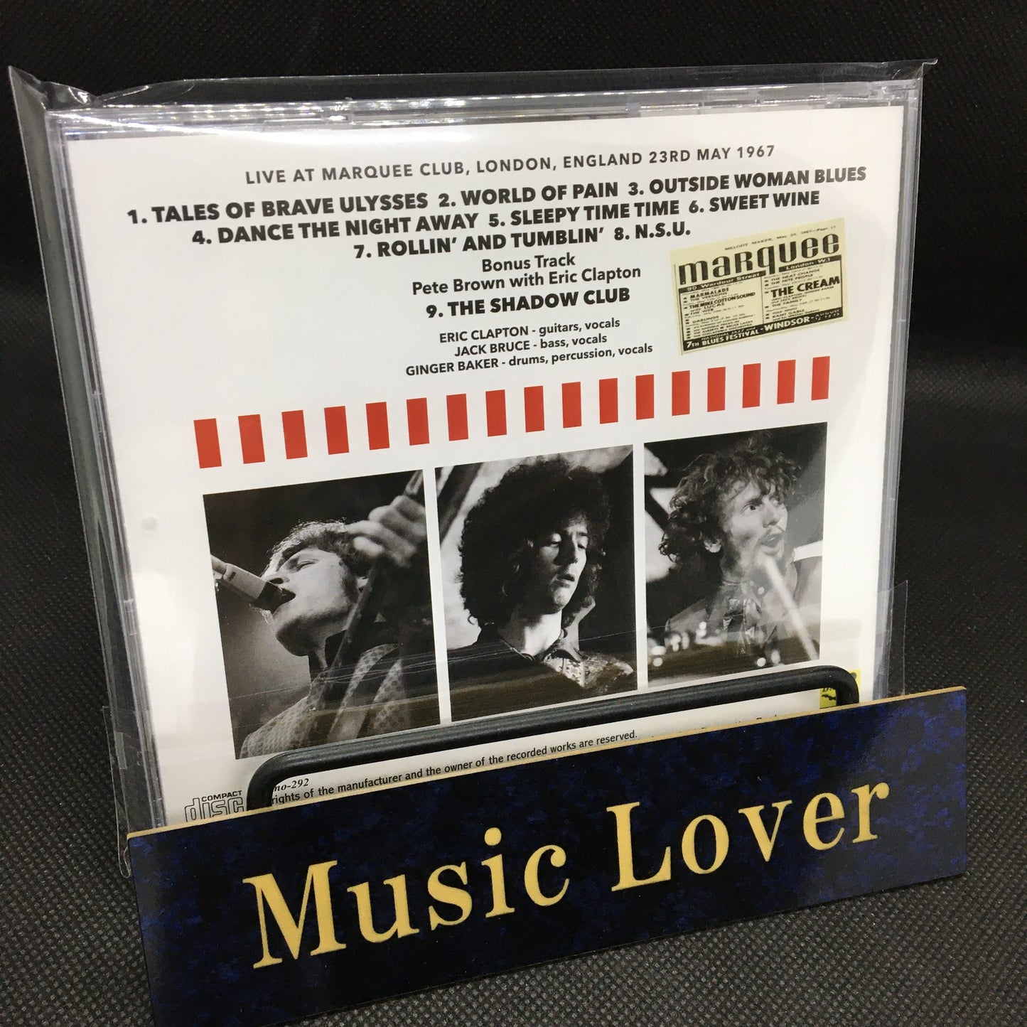 CREAM / MARQUEE 1967 (1CD)