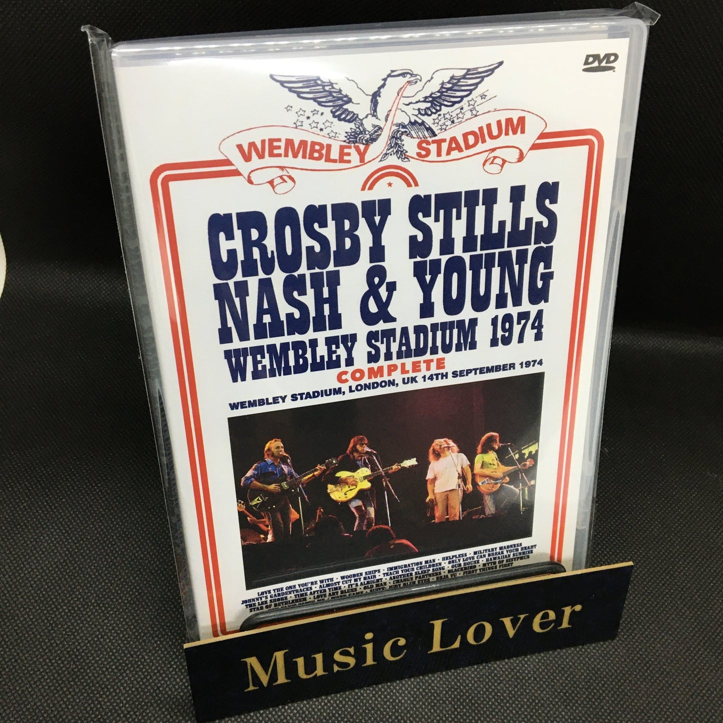 CROSBY STILLS NASH & YOUNG / WEMBLEY STADIUM 1974 COMPLETE PRO SHOT (2DVDR)