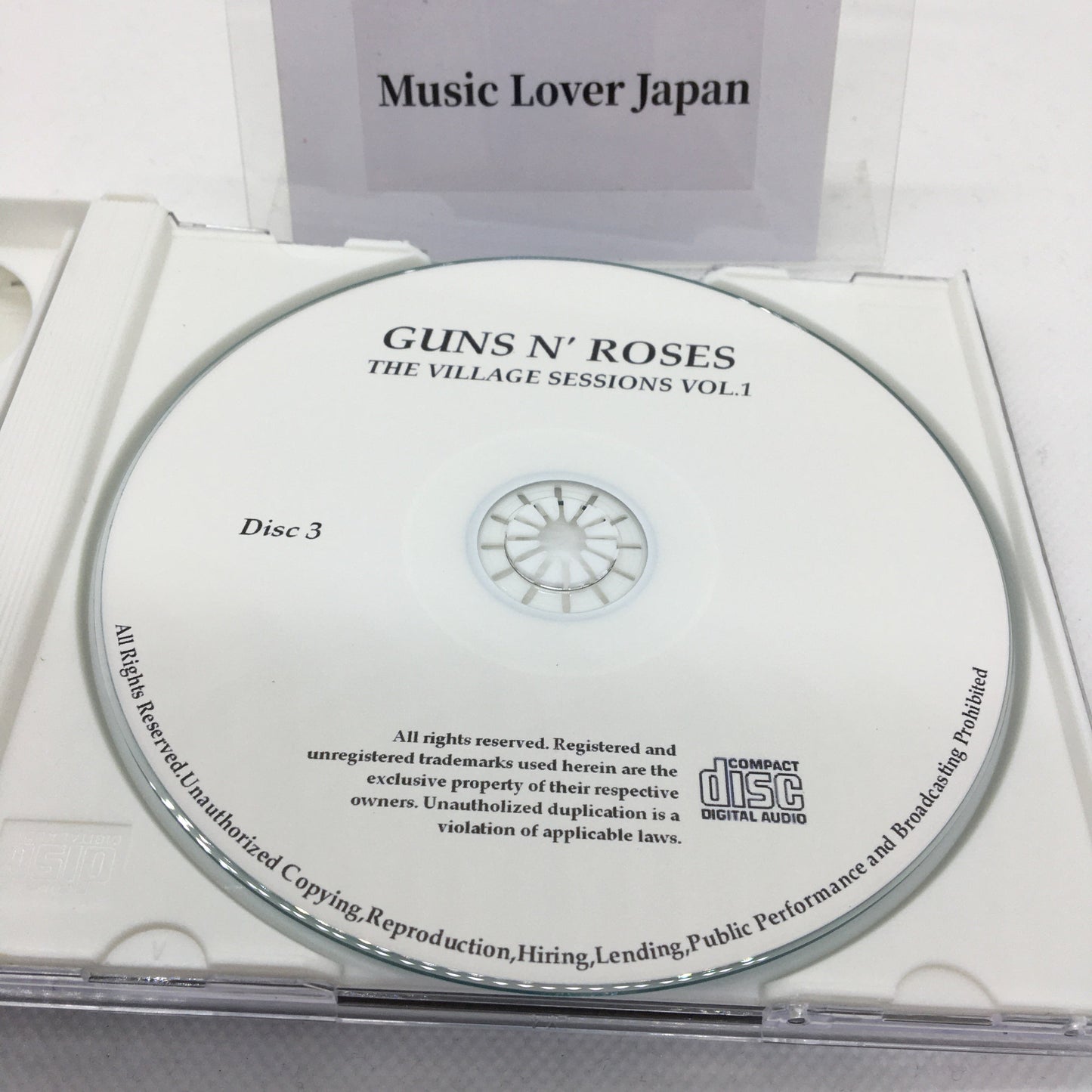 Guns N' Roses / The Village Sessions Vol.1 Demos and Rough Mixes from Chinese Democracy (3CDR) [Not Silver Disc]