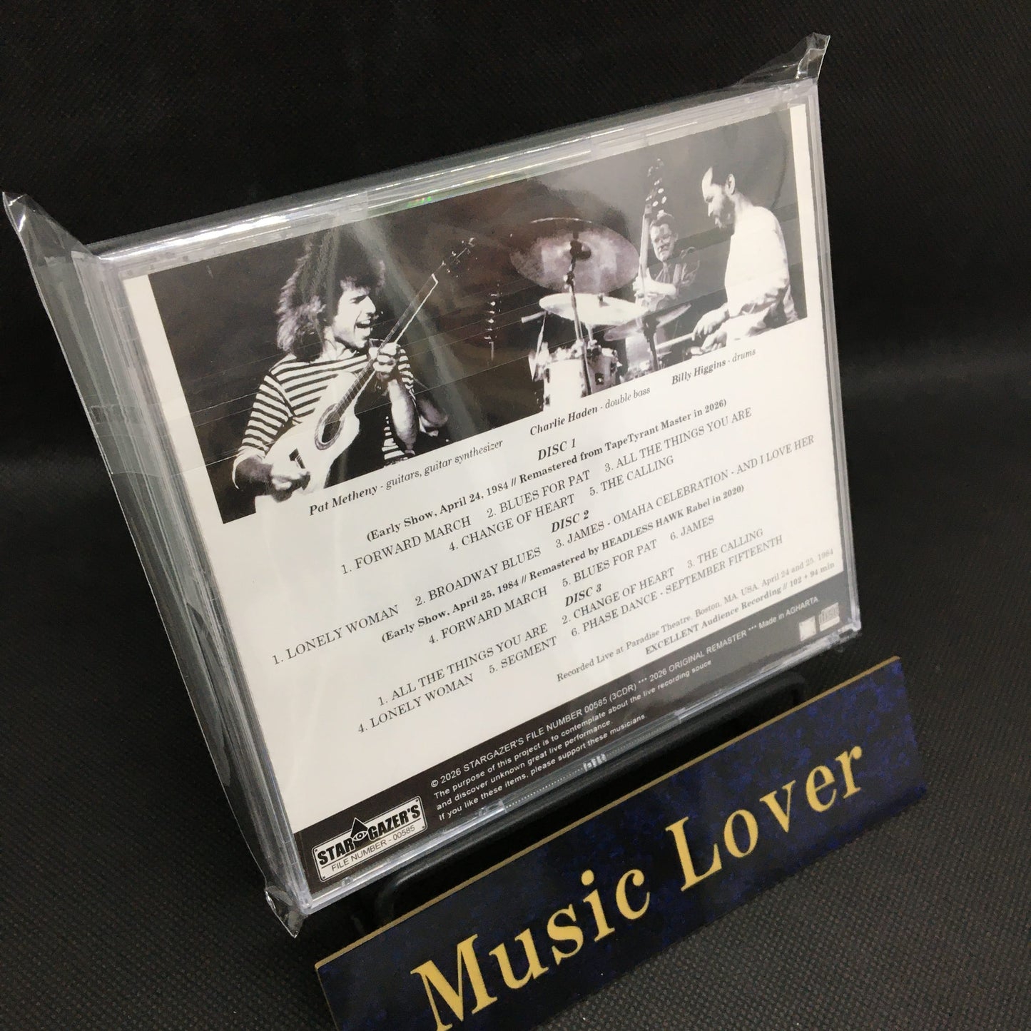 PAT METHENY TRIO / LIVE AT PARADISE THEATRE 1984 TWO DAYS (3CDR)