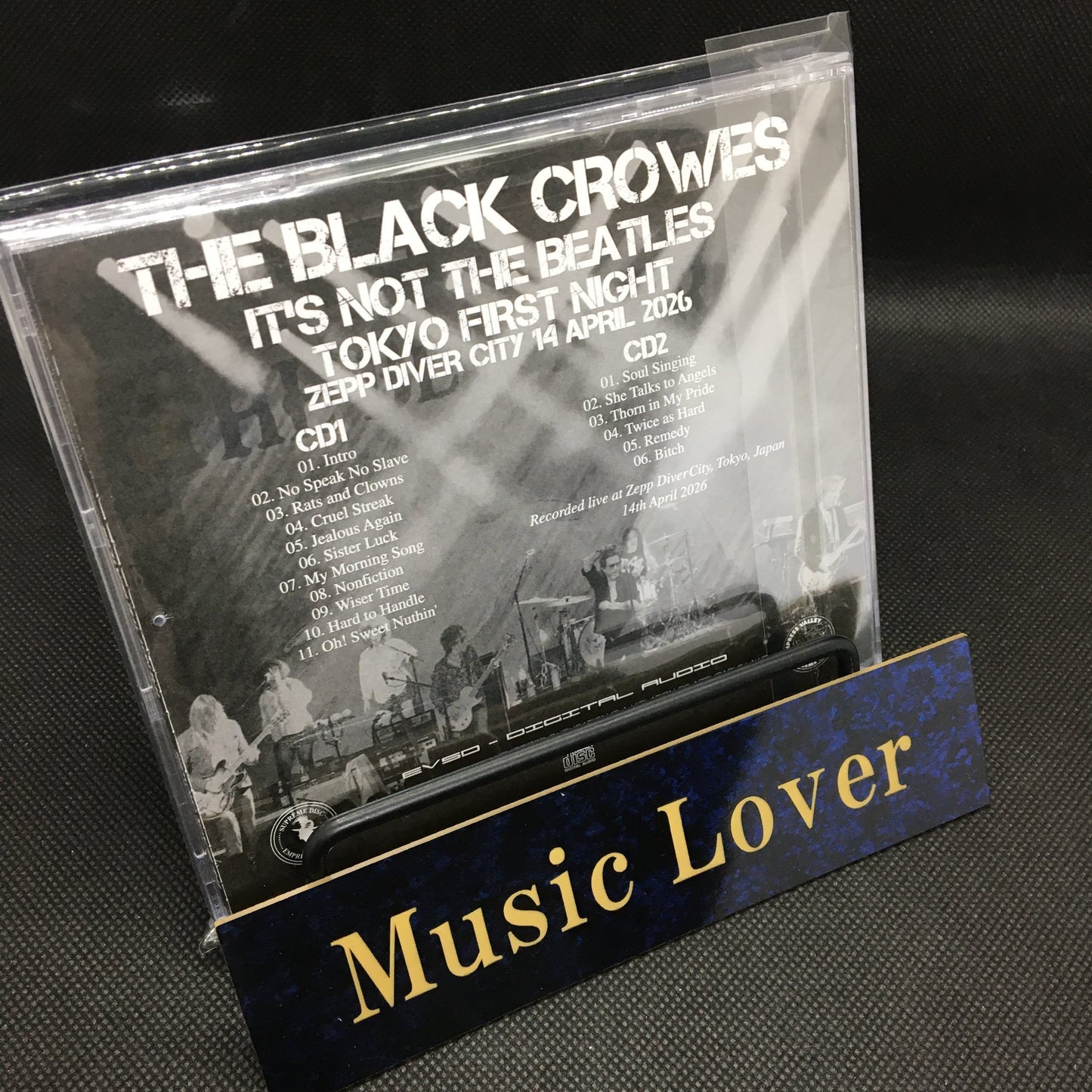 THE BLACK CROWES / IT’S NOT THE BEATLES 2026/04/14 TOKYO FIRST NIGHT (2CD)