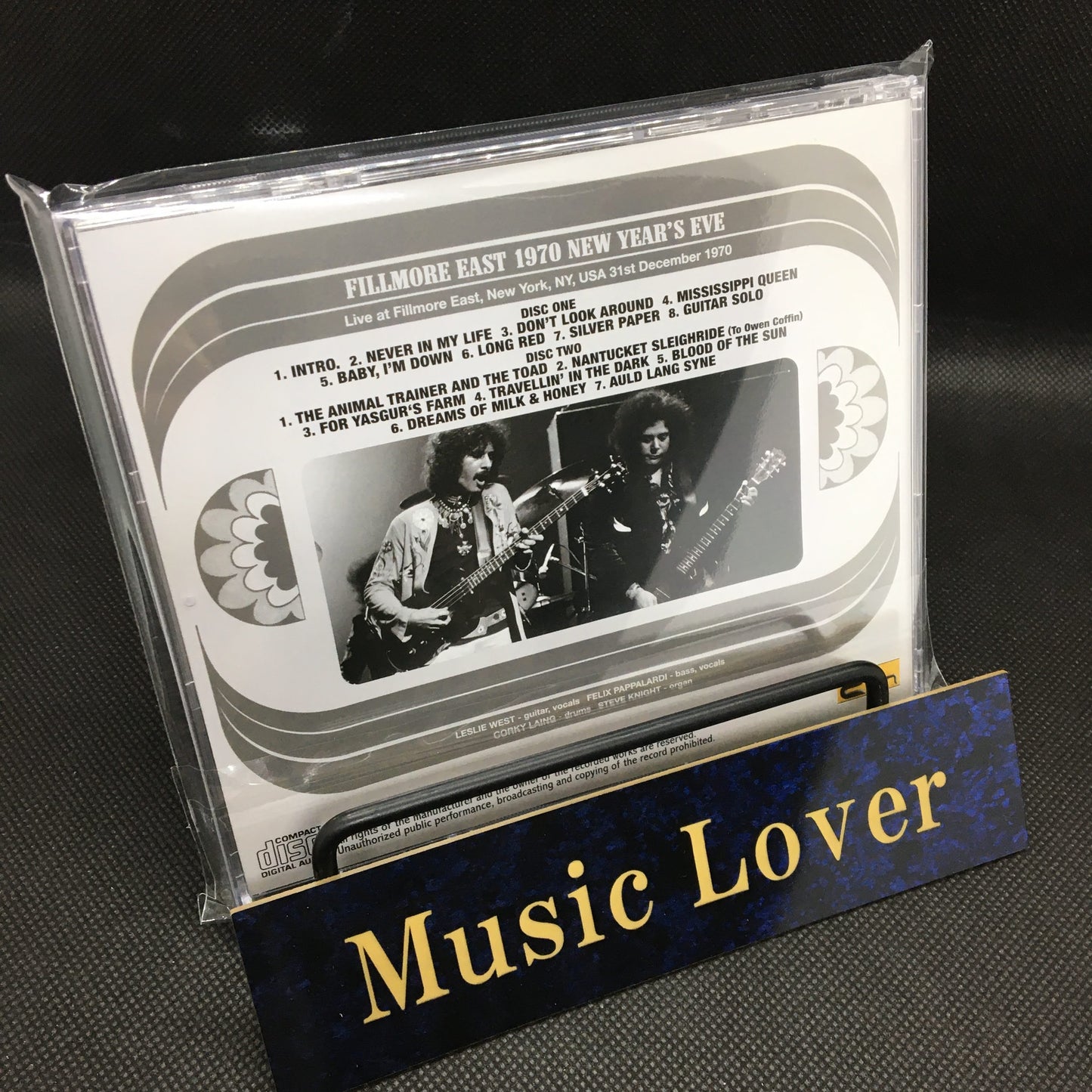MOUNTAIN / FILLMORE EAST 1970 NEW YEAR'S EVE SOUNDBOARD MASTER STEREO SOUNDBOARD (2CD)