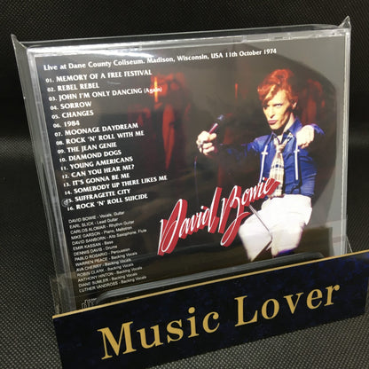 DAVID BOWIE / MADISON 1974 2ND NIGHT (1CDR)