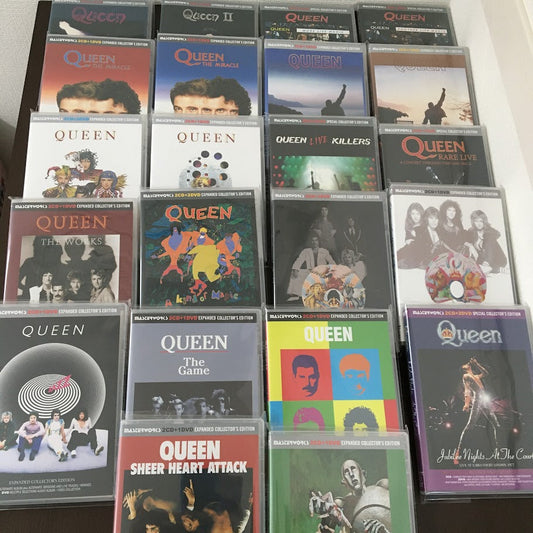 QUEEN / EXPANDED COLLECTOR'S EDITION Complete 22 Set (44CD+28DVD) Some R discs
