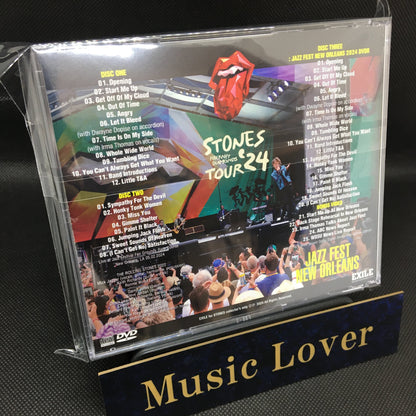 The Rolling Stones / JAZZ FEST NEW ORLEANS HACKNEY DIAMONDS TOUR 2024 (2CDR+1DVDR)