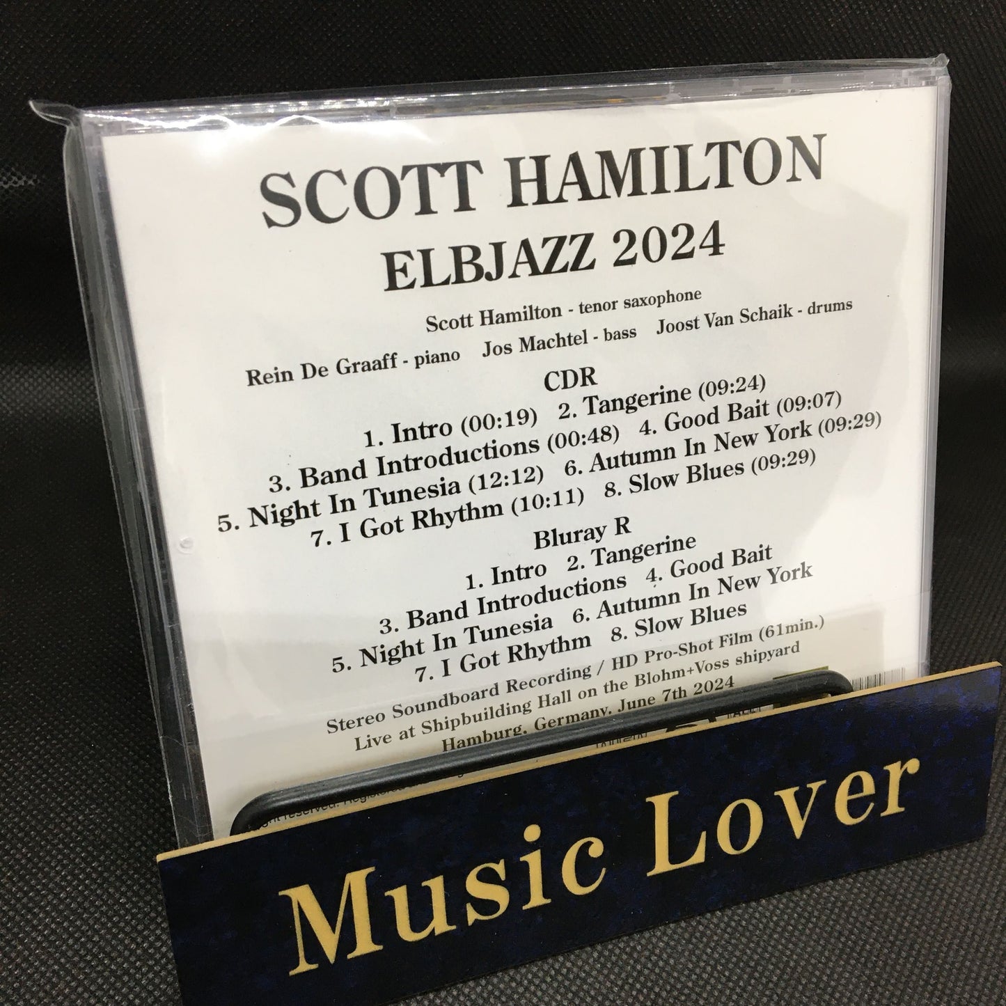 SCOTT HAMILTON / ELBJAZZ 2024 STEREO SOUNDBOARD (1CDR)