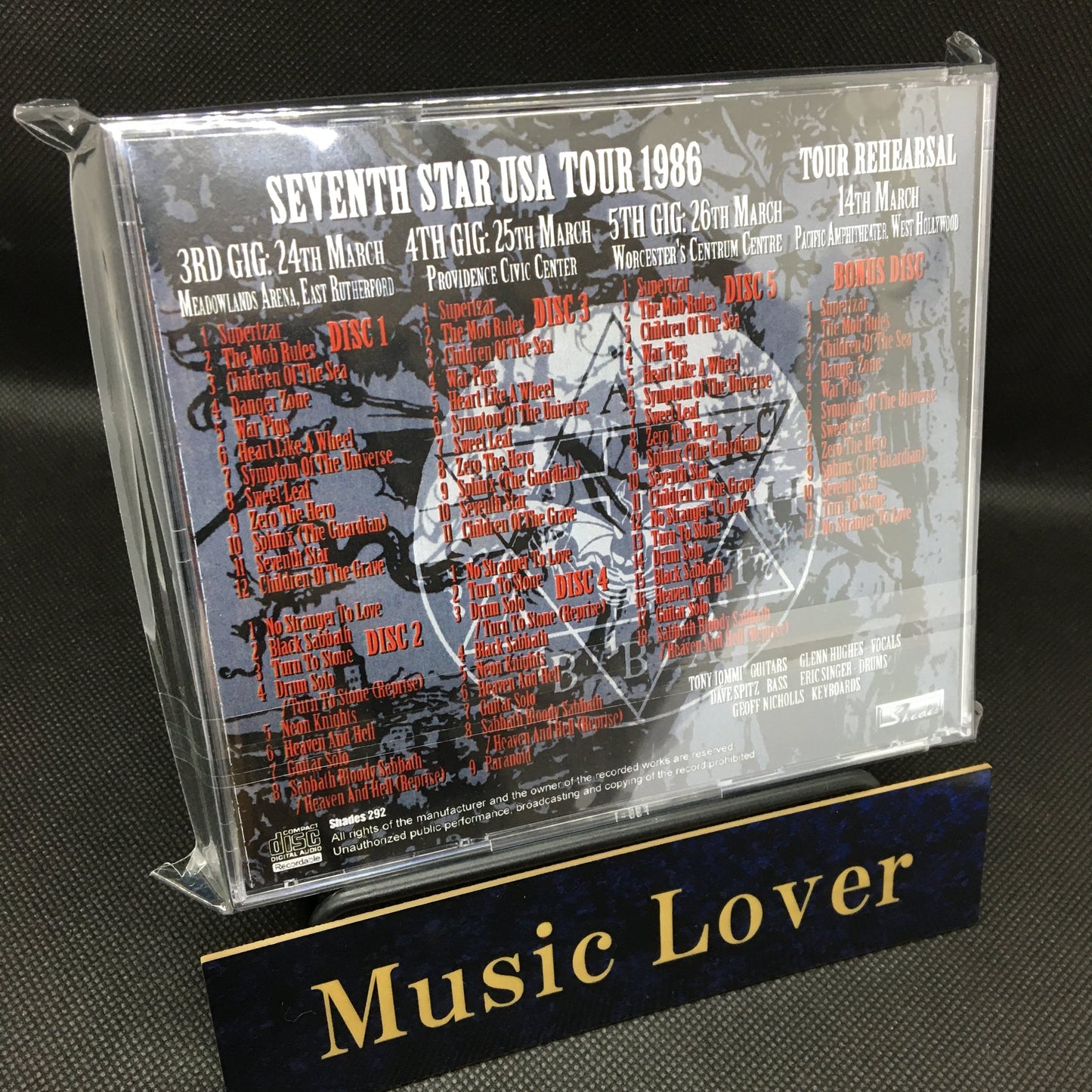 BLACK SABBATH / COMPLETE GLENN HUGHES LIVES VOL.3 (6CDR)