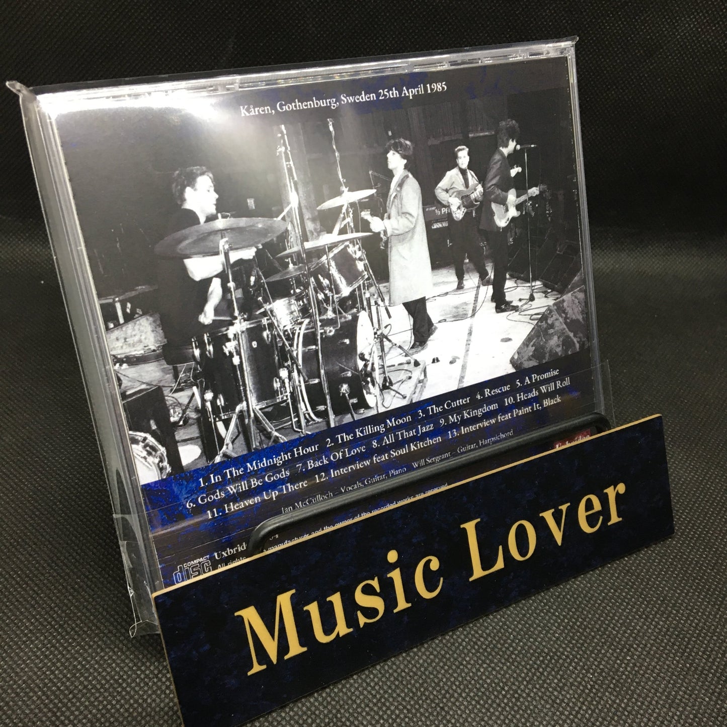 ECHO & THE BUNNYMEN / GOTHENBURG 1985 FM BROADCAST STEREO SOUNDBOARD (1CDR)
