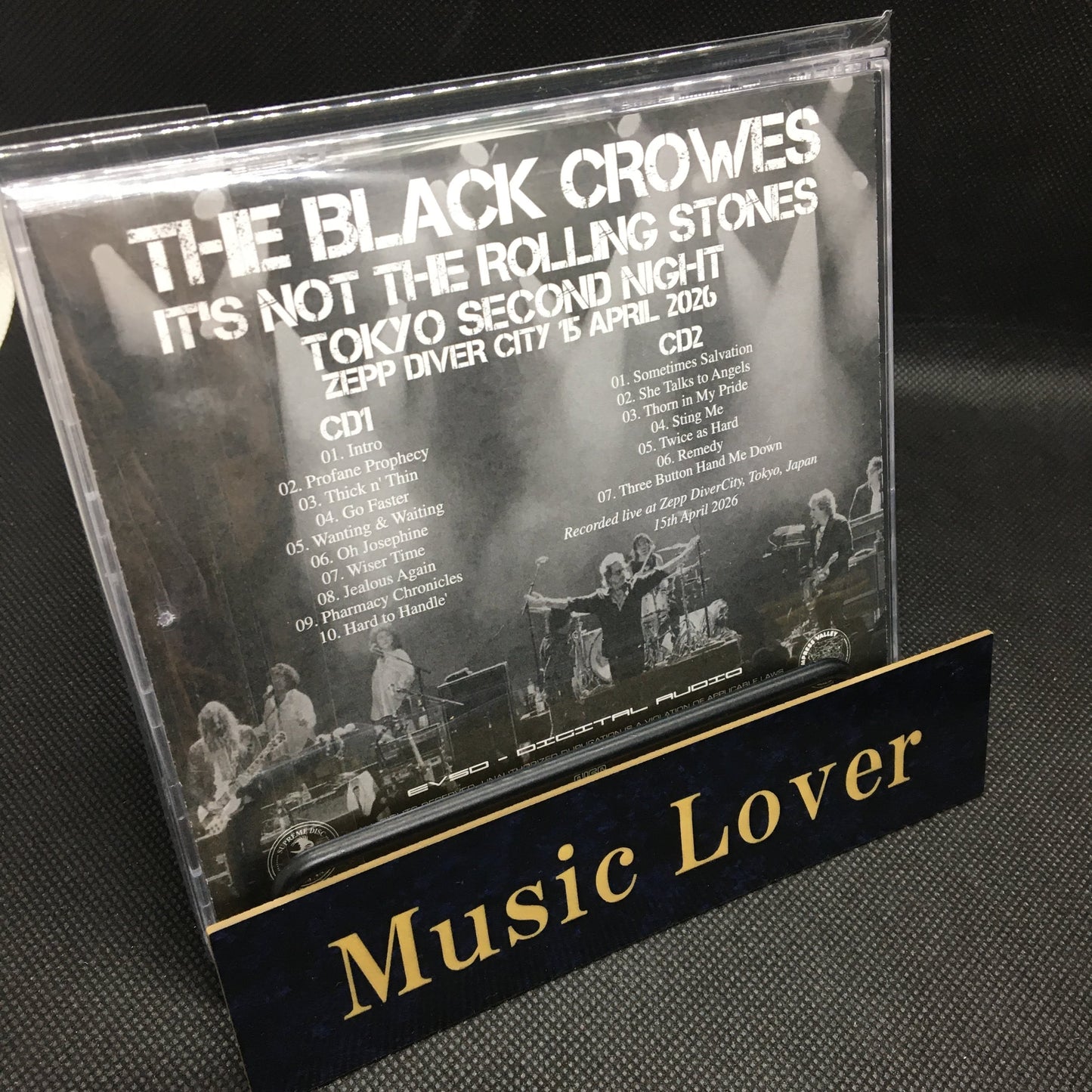 THE BLACK CROWES / IT’S NOT THE ROLLING STONES 2026/04/15 TOKYO SECOND NIGHT (2CD)