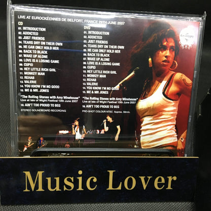 AMY WINEHOUSE / EUROCKEENNES 2007 STEREO SOUNDBOARD (1CDR+1DVDR)