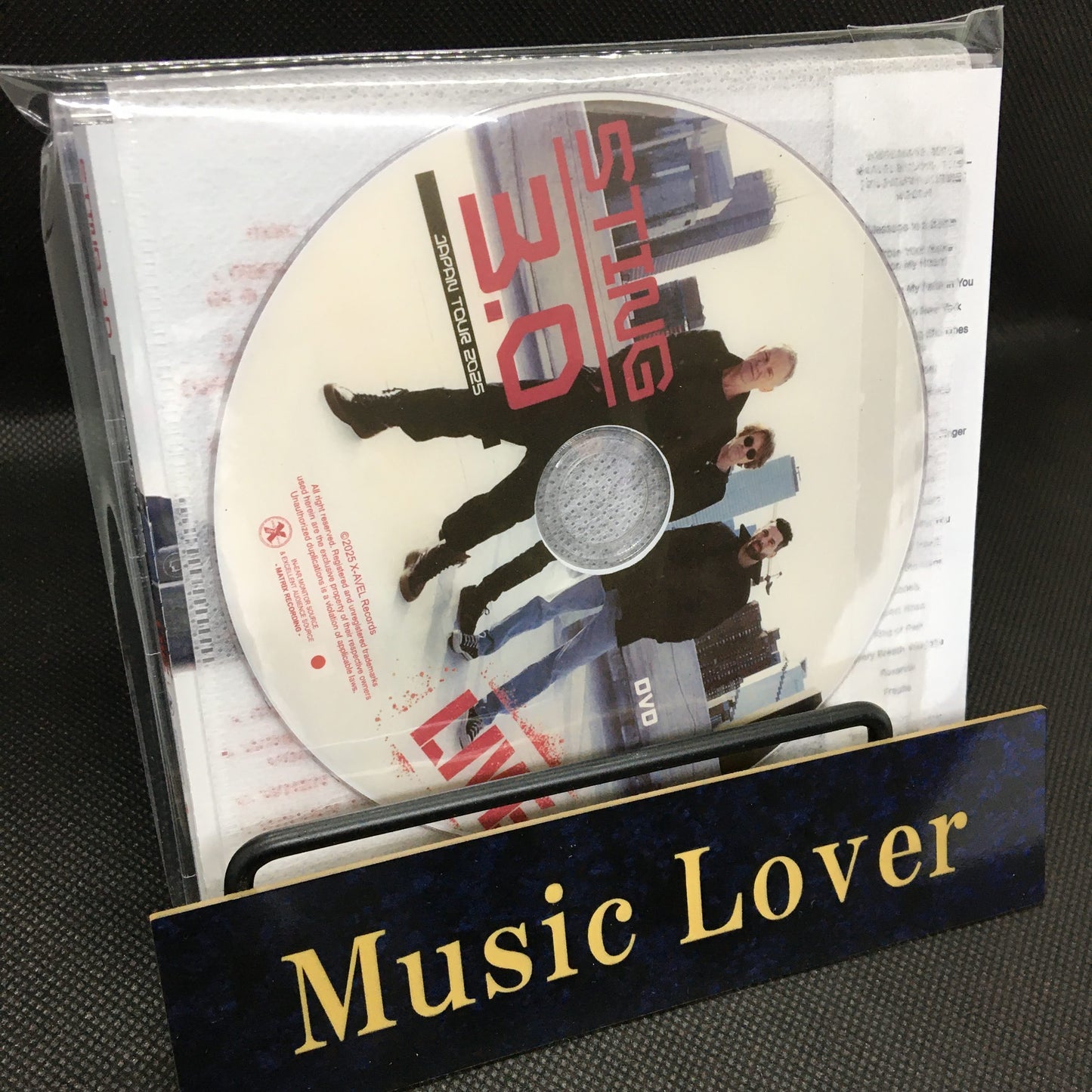 STING / LIVE! 2025 JAPAN TOUR (2CDR+1DVDR)