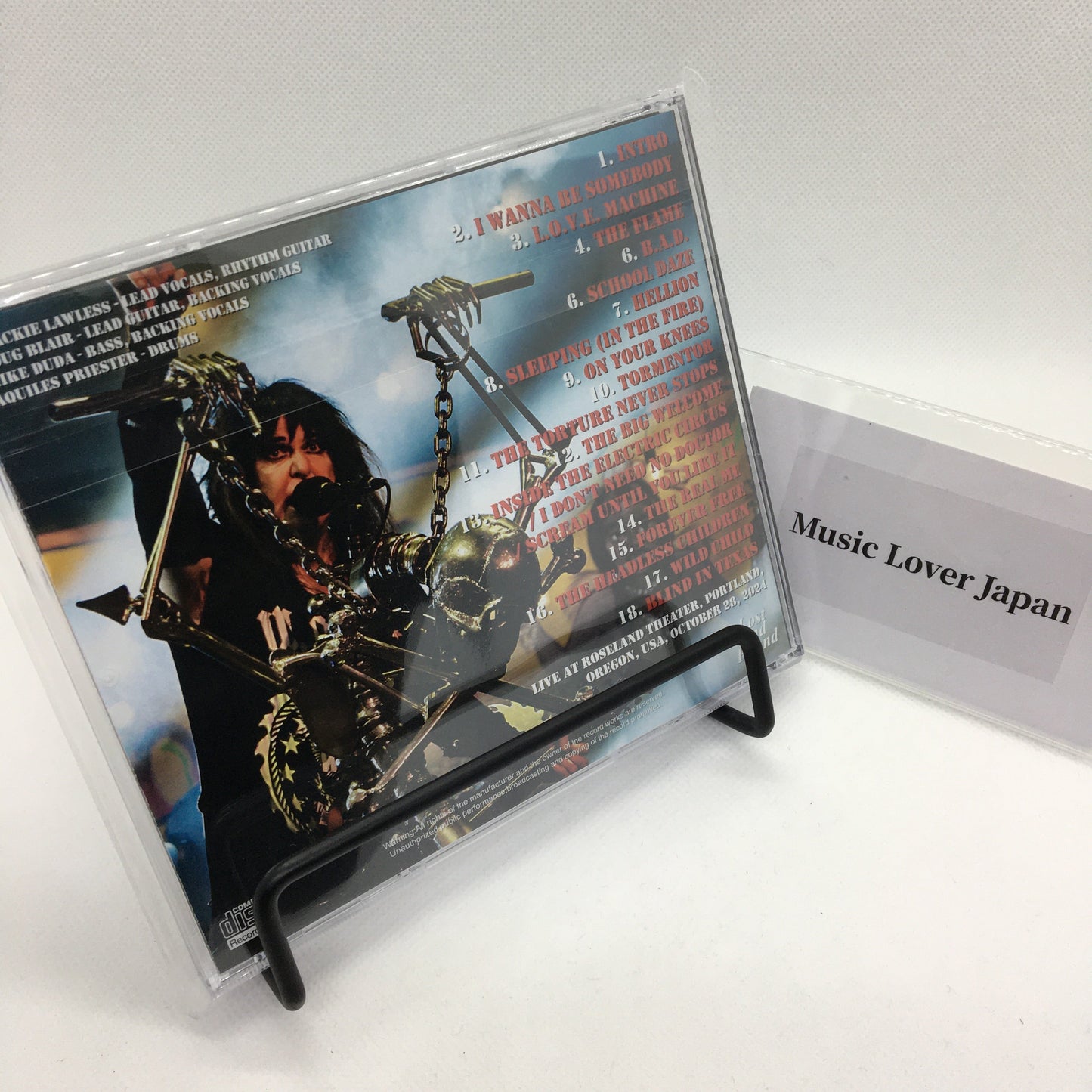 W.A.S.P. / ALBUM ONE ALIVE IN PORTLAND 2024 (1CDR)