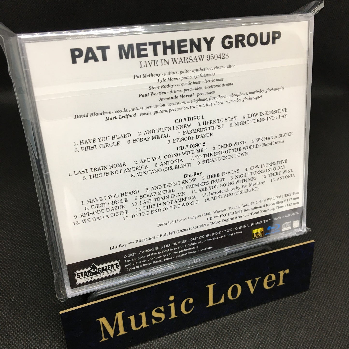 PAT METHENY GROUP / LIVE IN WARSAW 950423 (2CDR+1BDR)