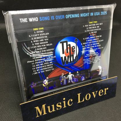 THE WHO / THE SONG IS OVER OPENING NIGHT IN USA 2025 (2CDR)