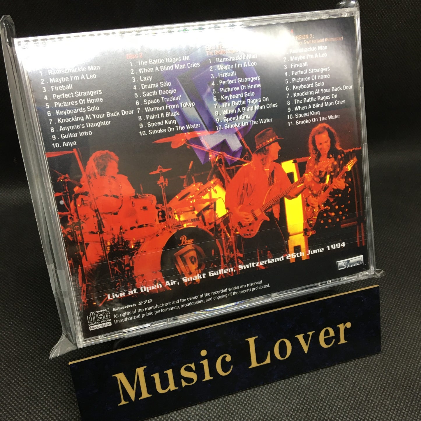 DEEP PURPLE / SWISS RAGE SNAKT GALLEN 1994 STEREO SOUNDBOARD (4CDR)