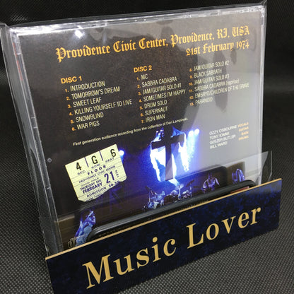 BLACK SABBATH / DEFINITIVE PROVIDENCE 1974 DAN LAMPINSKI 1ST GEN CASSETTE (2CD)