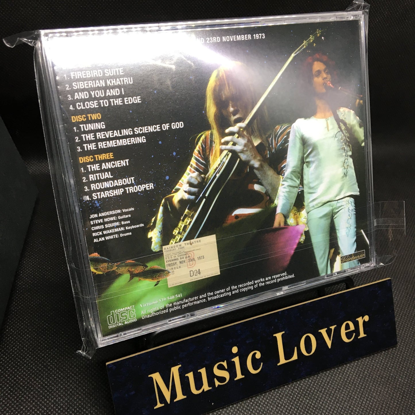 YES / RAINBOW THEATRE 1973 4TH NIGHT UNCIRCULATED MASTER (3CD)