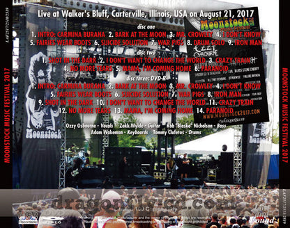 OZZY OSBOURNE / MOONSTOCK MUSIC FESTIVAL 2017 (2CDR+1DVDR)