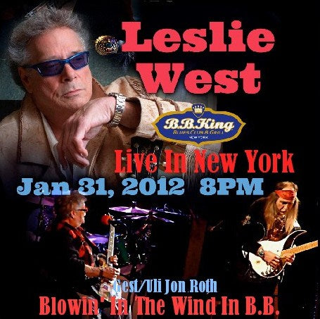 Leslie West / In New York 2012 B.B. King Blues Club and Grill NY (1CDR)