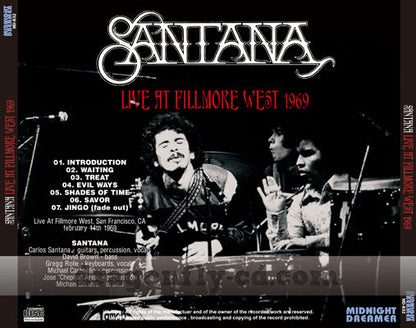 SANTANA / LIVE AT FILLMORE WEST 1969 (1CDR)