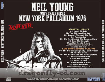 NEIL YOUNG / NEW YORK PALLADIUM 1976 (1CDR)
