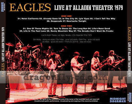 EAGLES / LIVE AT ALLADIN THEATER 1979 (2CDR)