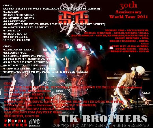 MICHAEL SCHENKER / 30th Anniversary World Tour 2011 (3CDR)