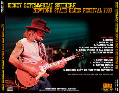 DICKEY BETTS & GREAT SOUTHERN / NEW YORK STATE BLUES FESTIVAL 2003 (2CDR)