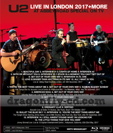 U2 / LIVE IN LONDON 2017 + MORE PRO-SHOT (1BDR)