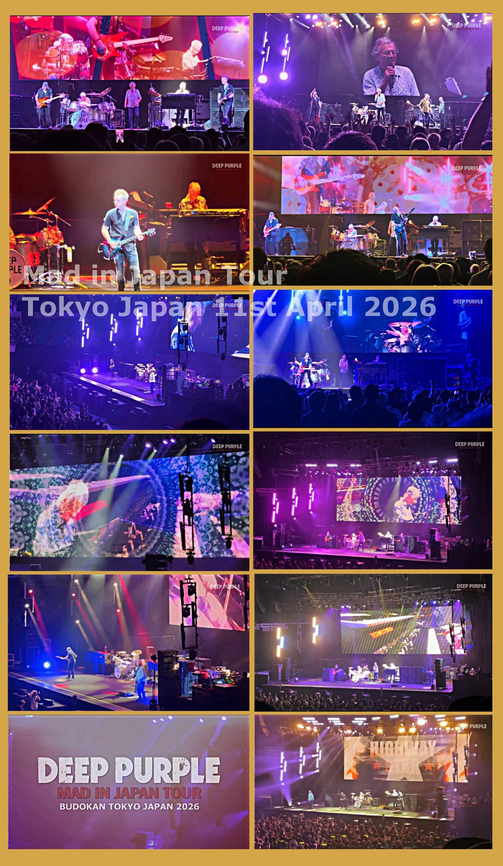 Deep Purple / Mad in Japan Tour 2026 Nippon Budokan (1DVDR)