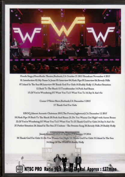 Weezer / TV Program & Live 2015-2016 (1DVDR (White label disc ))