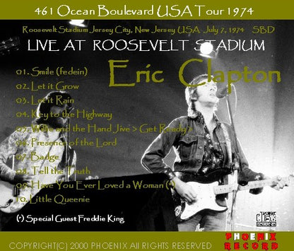 Eric Clapton / 461 Ocean Boulevard USA Tour 1974 Roosevelt Stadium Jersey City (1CDR)