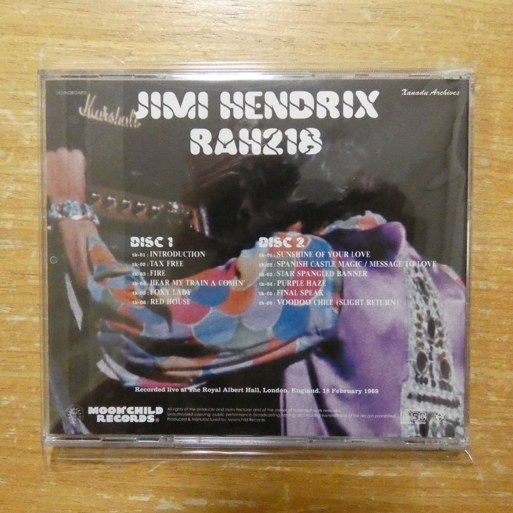 Jimi Hendrix / RAH218 1969 (2CD) Moonchild Record