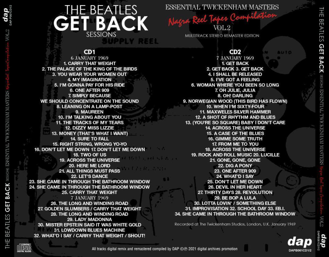 THE BEATLES / GET BACK SESSIONS ESSENTIAL TWICKENHAM & COMPLETE APPLE MASTERS (16CD) Special slipcase limited version