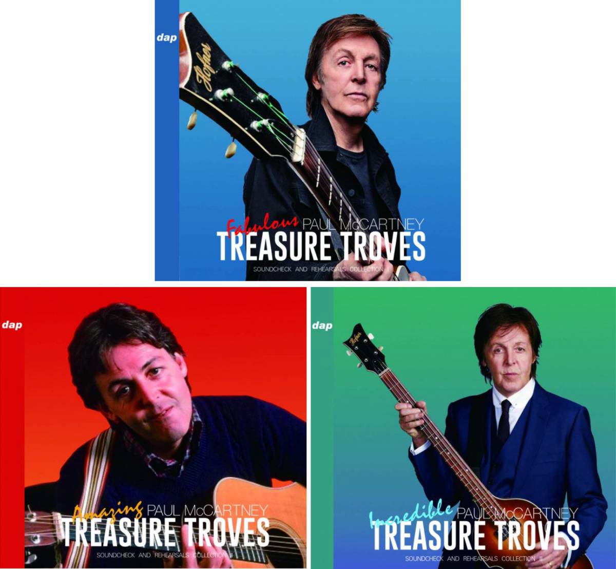 PAUL McCARTNEY / TREASURE TROVES SOUNDCHECK AND REHEARSALS COLLECTION 3 Set vol.1-vol.3 [6CD]