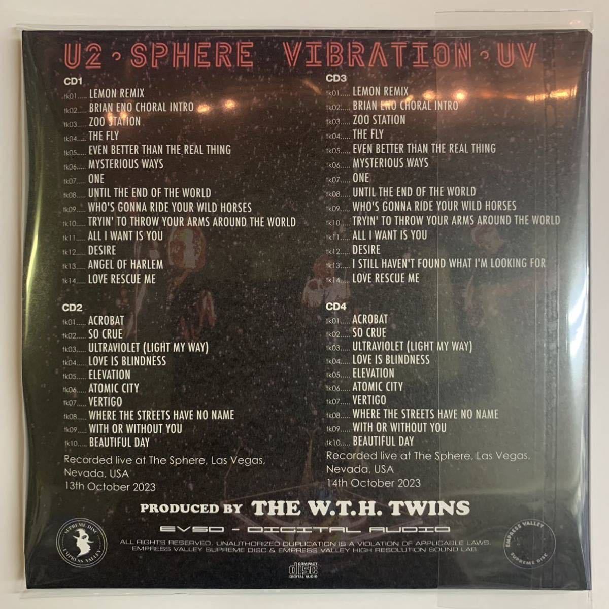 U2 / SPHERE VIBRATION (4CD) Empress Valley