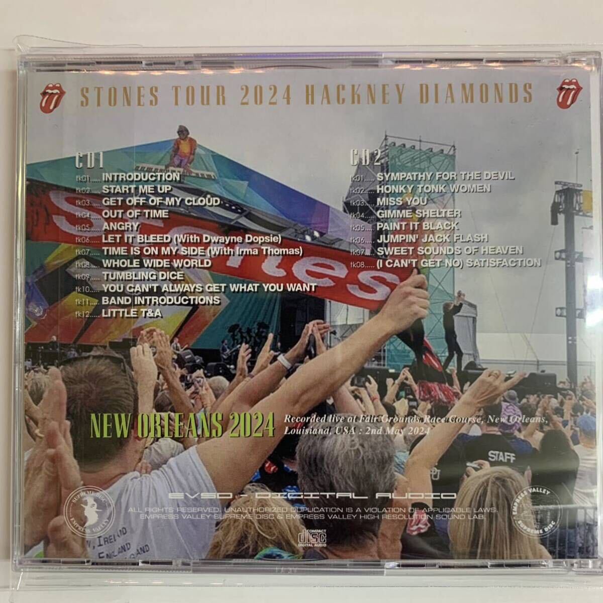 THE ROLLING STONES / HOUSTON 2024 NEW ORLEANS 2024 EAST RUTHERFORD 2024 3 Set (6CD)