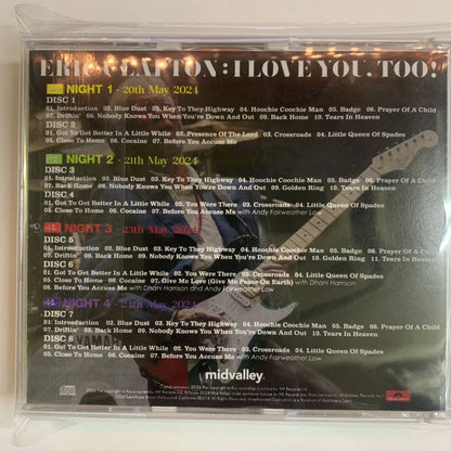 ERIC CLAPTON / I LOVE YOU, TOO! Royal Albert Hall 2024 4 Nights (8CD)