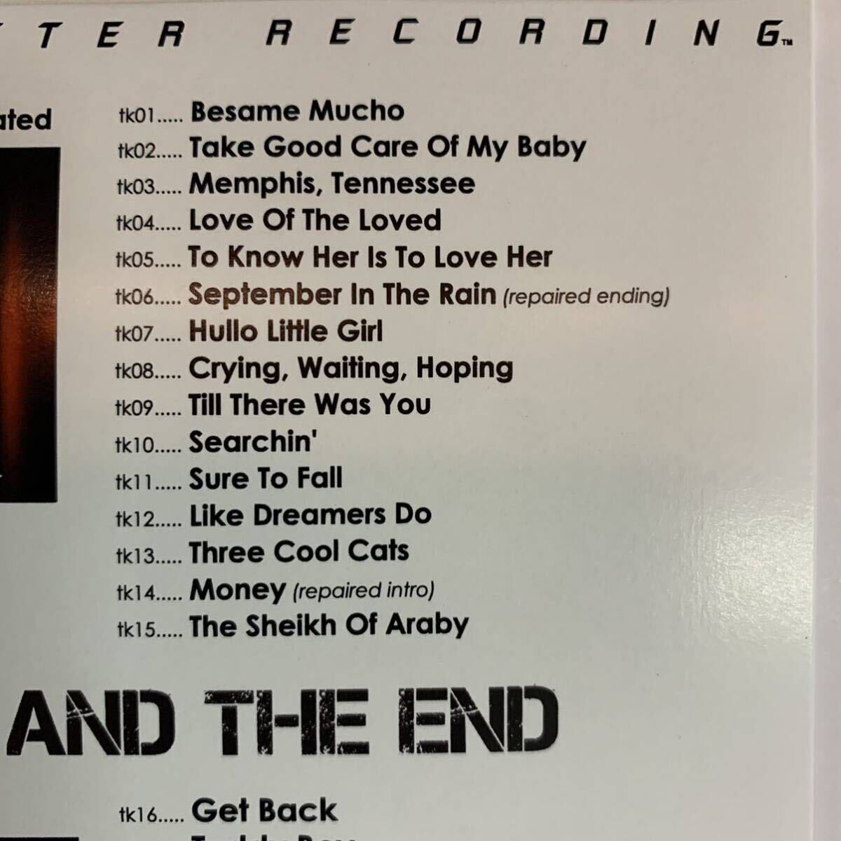 THE BEATLES / BEGINNING AND THE END Pro Use Edition (1CD)