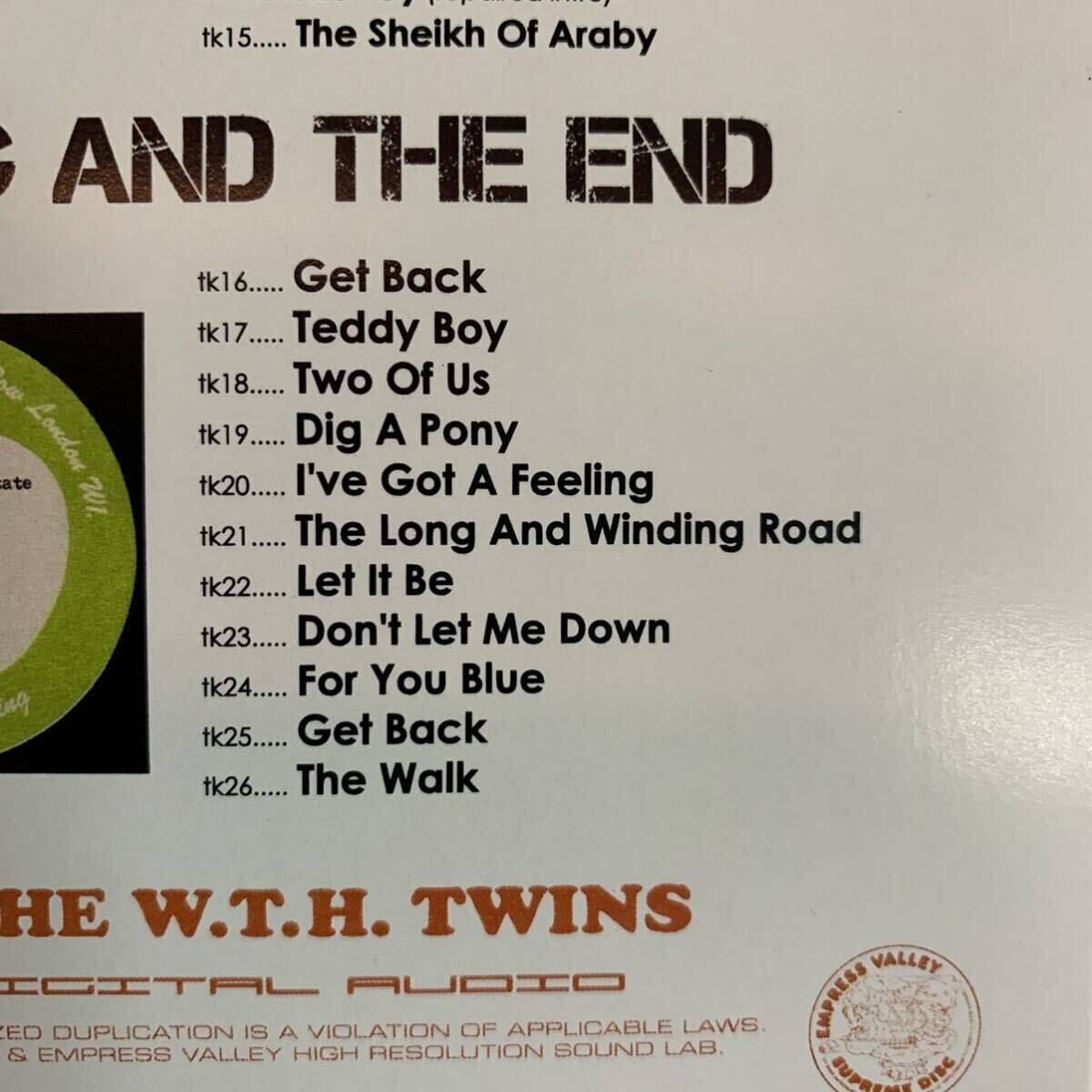THE BEATLES / BEGINNING AND THE END (1CD)