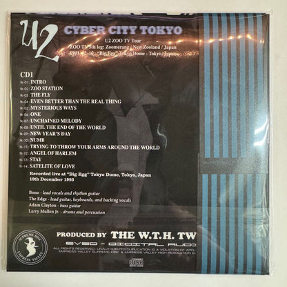 U2 / BLUE TAHITI BOX Ame No Shinjuku Kabukicyo Empress Valley 4CD Cyber City Tokyo