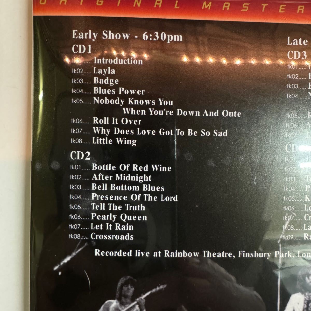 ERIC CLAPTON ＆ THE PALPITATIONS / RAINBOW CONCERT (4CD)